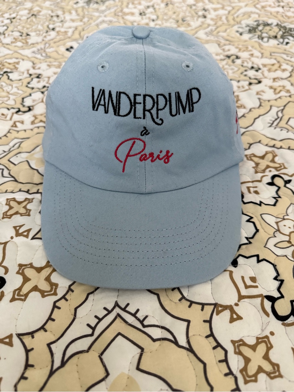 Vanderpump Paris & Caesars Entertainment Denim Hat Adjustable Strap Cotton Mint